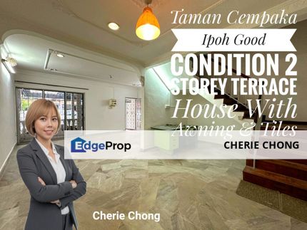 Taman Cempaka Ipoh Good Condition 2 Storey Terrace House Carporch Awning Tiles Near Gunung Rapat & Ipoh Town , Perak, Ipoh