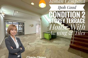 Taman Cempaka Ipoh Good Condition 2 Storey Terrace House Carporch Awning Tiles Near Gunung Rapat & Ipoh Town 