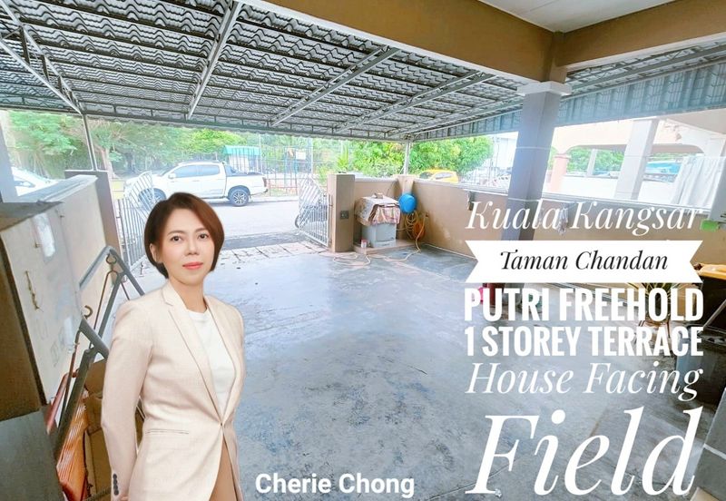 Kuala Kangsar Taman Chandan Putri Freehold Single Storey Terrace House Facing Field 