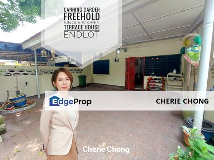 Canning Garden Freehold Single Storey Terrace House Endlot Facing Empty Land , Perak, Ipoh