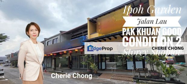 Ipoh Garden Jalan Lau Pak Khuan Good Condition Double Storey Shoplot , Perak, Ipoh
