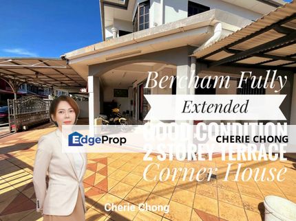 Bercham Fully Extended Good Condition Double Storey Terrace House Corner Unit With Many Extras , Perak, Ipoh
