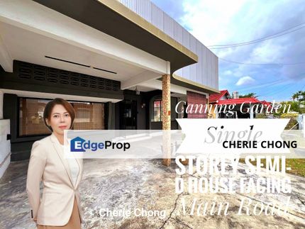 Canning Garden Single Storey Semi-D House Facing Main Road High Exposure Commercial Purposes , Perak, Ipoh