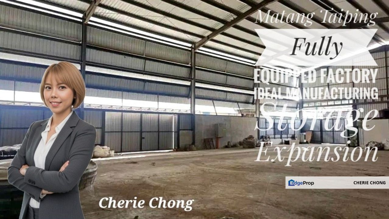 Matang Taiping Fully Equipped Factory Ideal For Manufacturing Storage Expansion , Perak, Taiping