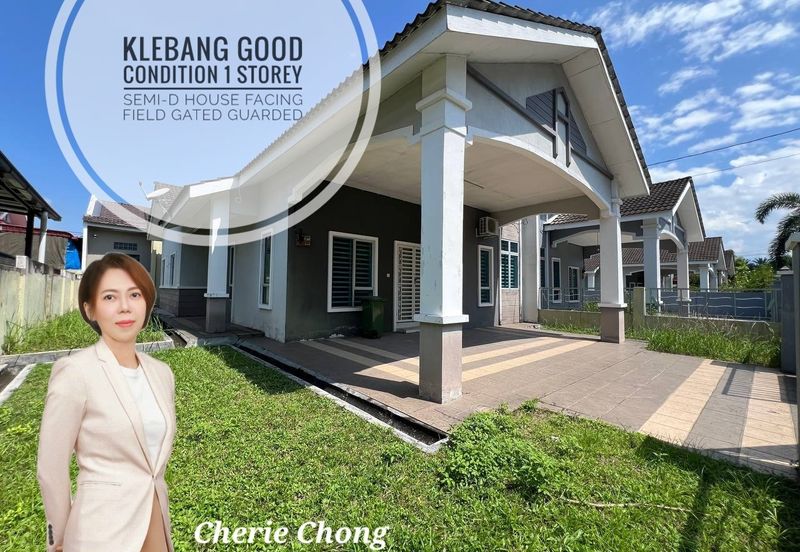 Klebang Brand New 1 Storey Semi-D House Facing Field Gated Guarded 