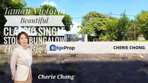 Taman Victoria Jalan Kampar Beautiful Classic Single Storey Bungalow House With Spacious Green Yard, Perak, Ipoh
