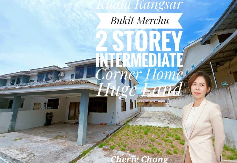 Kuala Kangsar Bukit Merchu Freehold 2 Storey Terrace Intermediate Corner House With Huge Land 