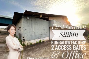 Silibin First Garden Bungalow Factory 2 Access Gates With Office Matured Industrial Area
