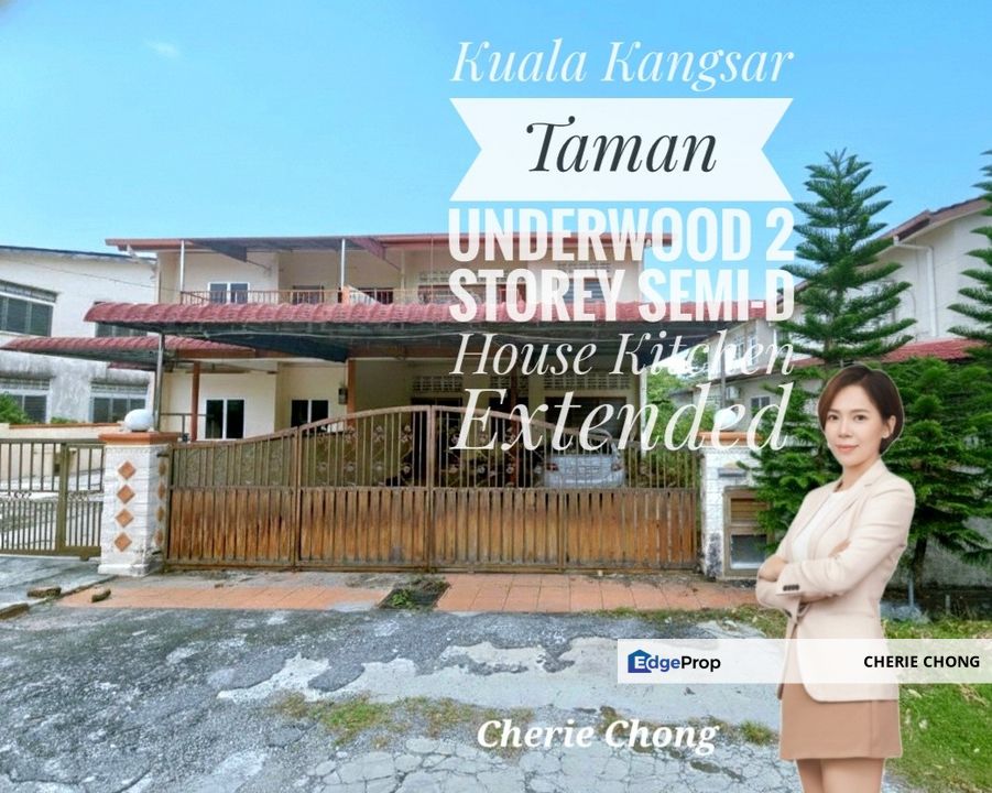 Kuala Kangsar Taman Underwood Good Condition 2 Storey Semi-D House Kitchen Fully Extended , Perak, Kuala Kangsar