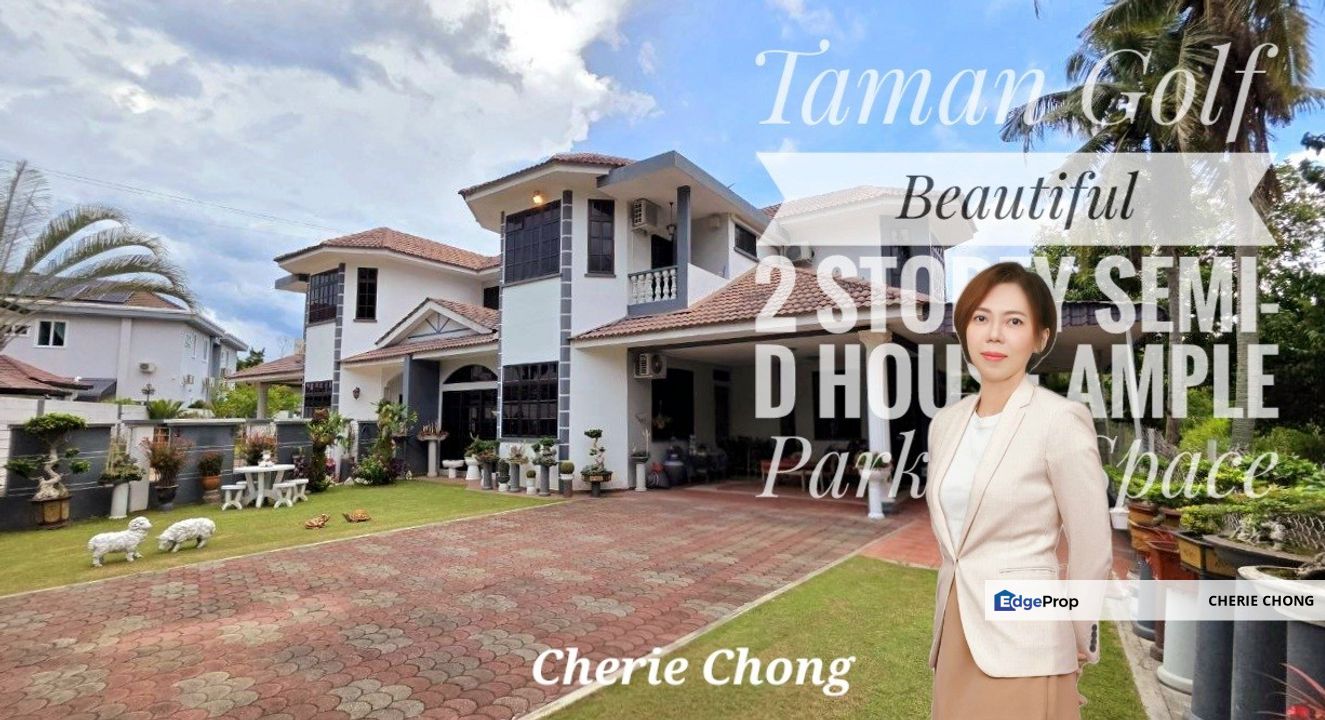 Taman Golf Tiger Lane Beautiful 2 Storey Semi-D House Ample Parking Space , Perak, Ipoh