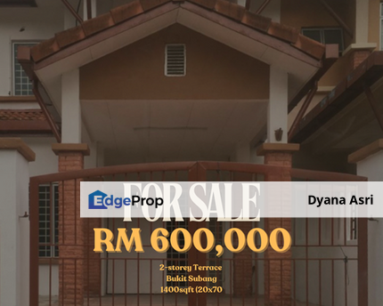 WTS 600K Landed Terrace Bukit Subang Elmina Shah Alam, Selangor, Bukit Subang