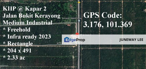 K International Industrial Park, Kiip @ Kapar 2 Medium Industrial Land, Selangor, Kapar 