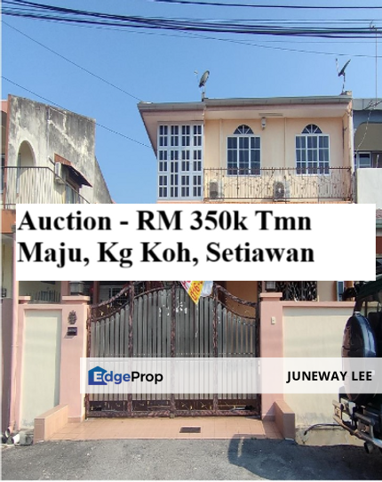 Bank Lelong 2 Story Semi-D : NO. 18, TAMAN MAJU, KAMPUNG KOH, 32000, SITIAWAN, Perak., Perak, Manjung