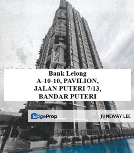 Bank Lelong Condo Bandar Puteri Puchong : A-10-10, PAVILION, JALAN PUTERI 7/13, BANDAR PUTERI, 47100, Puchong, Selangor., Selangor, Bandar Puteri Puchong