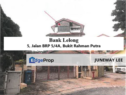 Bank Lelong 2.5 Story Semi-d Bukit Rahman Putra : 5, Jalan BRP 5/4A, Bukit Rahman Putra, Seksyen U20, 40160, Shah Alam, Selangor., Selangor, Sungai Buloh