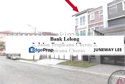 Bank Lelong 3 Story Semi-D Tropicana : 2, Jalan Tropicana Cheras 2, Tropicana Cheras, 43000, Kajang, Selangor., Selangor, Kajang