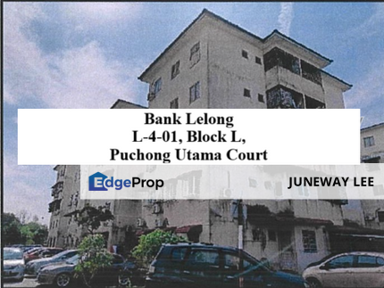 Bank Lelong Puchong Utama Court : L-4-01, Block L, Puchong Utama Court, No. 1, Jalan Puchong Utama 7, 47140, Puchong, Selangor., Selangor, Bandar Kinrara Puchong