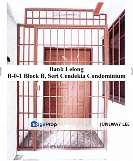 Bank Lelong Condo Seri Cendekia Cheras : B-0-1 Block B, Seri Cendekia Condominium, Jalan 4/124, Taman Connaught, Cheras, 56000, Kuala Lumpur, Kuala Lumpur, Cheras