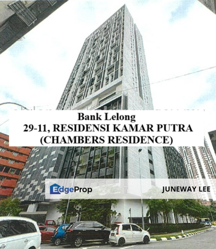 Bank Lelong Apartment Chambers residence :  29-11, RESIDENSI KAMAR PUTRA (CHAMBERS RESIDENCE), NO.2A, JALAN IPOH KECIL, 50350, KUALA LUMPUR, Kuala Lumpur, KL City