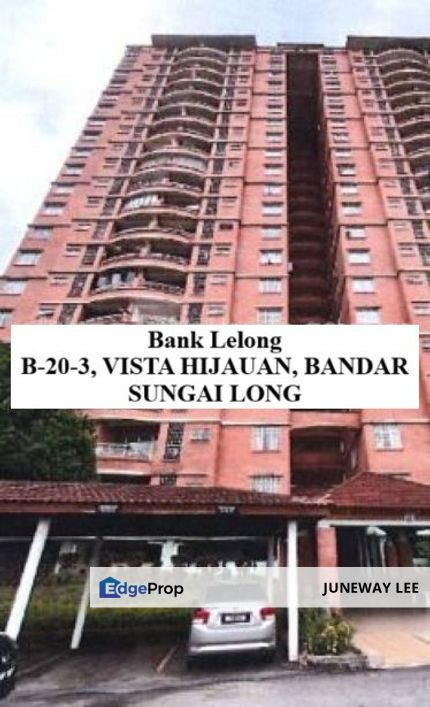 Bank Lelong Green View Condo Bandar Sg Long : B-20-3, VISTA HIJAUAN, BANDAR SUNGAI LONG (R/PANGSA), 43000, KAJANG, Selangor., Selangor, Kajang