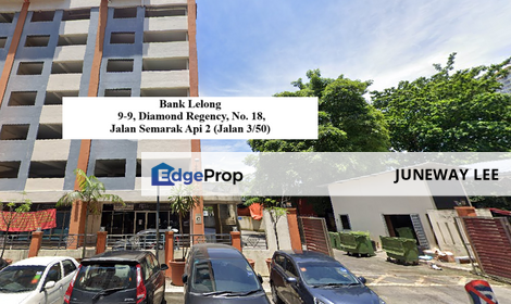 Bank Lelong Diamond Regency KL : 9-9, Diamond Regency, No. 18, Jalan Semarak Api 2 (Jalan 3/50), Off Jalan Gombak, 53000, Kuala Lumpur, , Kuala Lumpur, Setapak