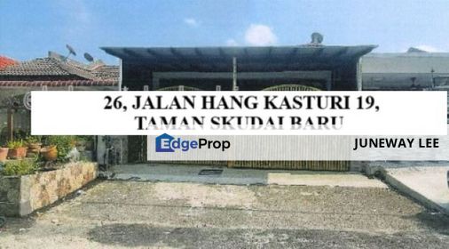 Bank Auctiok 1 Story Terraced House Skudai :  26, JALAN HANG KASTURI 19, TAMAN SKUDAI BARU, 81300, SKUDAI, Johor., Johor, Skudai