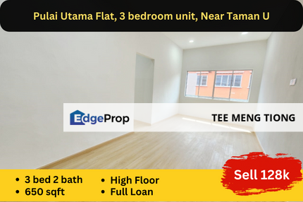 Pulai utama 3 bedroom flat, fully renovation, Johor, Skudai