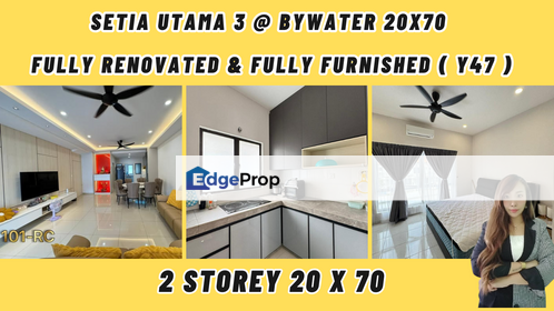 Y47.Setia Utama 3 @ bywater 20x70 fully renovated & fully furnished ( Y47 ), Selangor, Setia Alam/Alam Nusantara