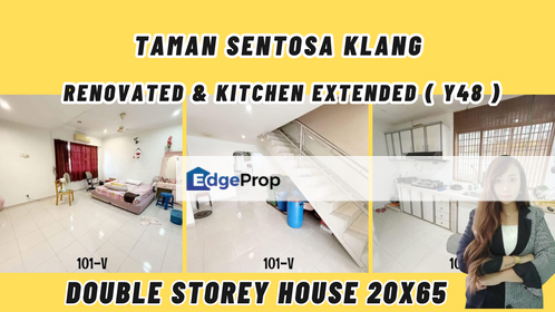 Taman Sentosa Klang Double Storey House 20x65 Renovated & Kitchen Extended ( Y48 ), Selangor, Klang