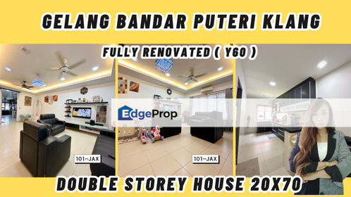 Gelang Bandar Puteri Klang Double Storey House 20X70 Fully Renovated ( Y60 ), Selangor, Klang