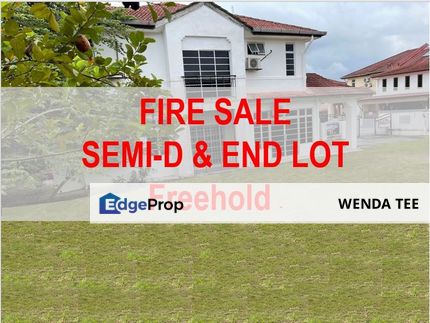 SEMI-D AT KOTA WARISAN PERMAI, END LOT WITH EXTRA LAND AREA FOR FIRE SALE, Selangor, Sepang