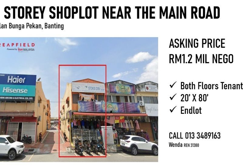 2 Storey SHOPLOT Near Main Road