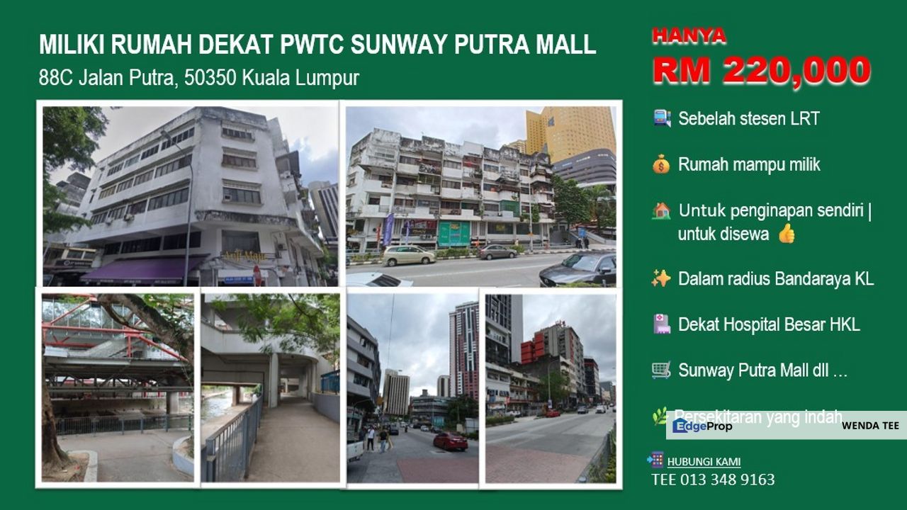 RUMAH MAMPU MILIK DEKAT PWTC KL - FLAT, Kuala Lumpur, KL City