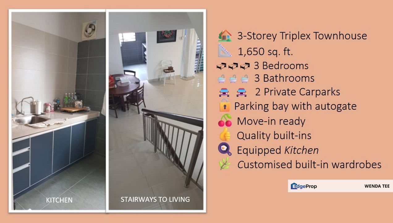 TOWNHOUSE Rare Gem in Taman Sea – The Meridian Triplex Unit, Selangor, Petaling Jaya