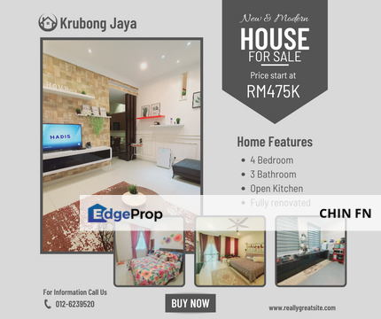 Look Like Hotel FULLY Renovate Luxury Design 2 Storey Teres House for Sale Krubong Jaya Melaka, Melaka, Krubong