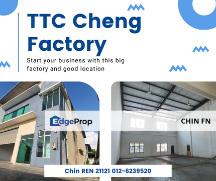 Semi D Factory for Sale 5000 sq.ft Teknologi Cheng TTC Batu Berendam Melaka, Melaka, Cheng