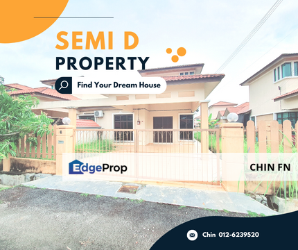 Freehold 1 Sty Semi D House for Sale Tmn Saujana Indah Bukit Katil Semabok Melaka, Melaka, Bukit Katil