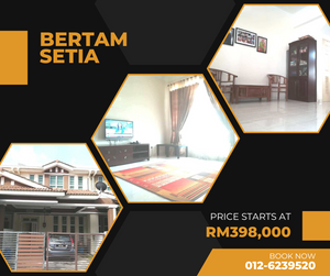 Nice Freehold 2 Sty Terrace House for Sale Tmn Bertam Setia Tanjong ...