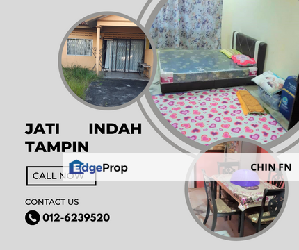 Rumah Teres 1 Sty House for Sale 20 x 82 sq.ft Tmn Jati Indah Simpang Ampat Tampin Pulau Sebang Alor Gajah Melaka, Melaka, Alor Gajah