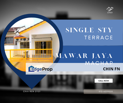 Best Price RM2xxk Match Value 1 Sty Teres for Sale Tmn Mawar Jaya Machap Umboo Alor Gajah Durian Tunggal Melaka, Melaka, Alor Gajah
