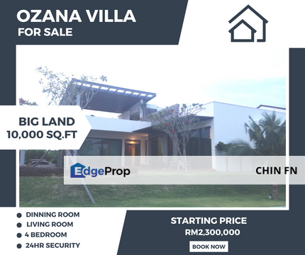 𝐎𝐳𝐚𝐧𝐚 𝐕𝐢𝐥𝐥𝐚 𝐀𝐲𝐞𝐫 𝐊𝐞𝐫𝐨𝐡 𝐌𝐞𝐥𝐚𝐤𝐚 2 Storey Bungalow House For Sales with 10,000 sq.ft and 24 Hour Security , Melaka, Ayer Keroh