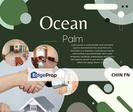 Fully Furnish 3 Bedroom Swimming Pool 24hr Security Ocean Palm Klebang Melaka, Melaka, Klebang