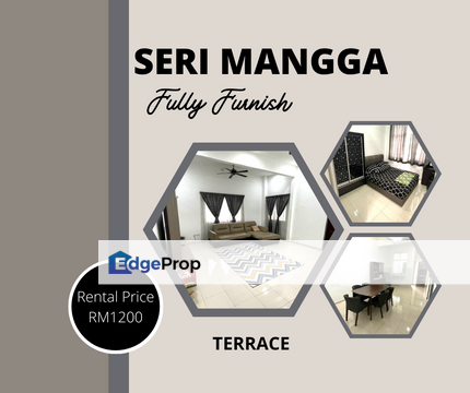 Fully Furnish Nice 1 Sty Terrace House Seri Pokok Mangga Melaka, Melaka, Pokok Mangga