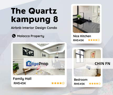 Freehold Interior Design Fully Furnish The Quartz Residence Bachang Melaka, Melaka, Melaka Tengah