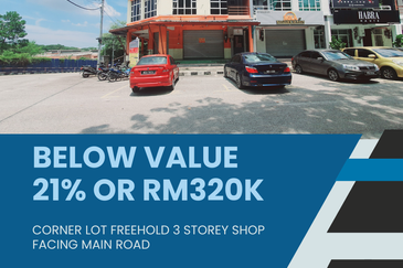 Corner Main Road Freehold Below Value Ayer Keroh Permai Bukit Beruang Melaka