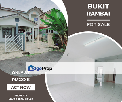 Harga Menarik Rumah Freehold 2 Storey Teres House for Sale Taman Ayer Salak Bukit Rambai Melaka, Melaka, Bukit Rambai