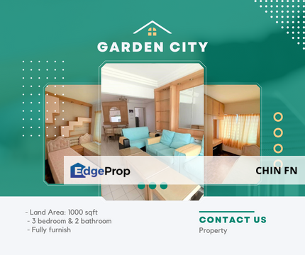 Fully Furnish 24hr Security 3 Room Garden City Apartment Melaka Raya, Melaka, Melaka Tengah