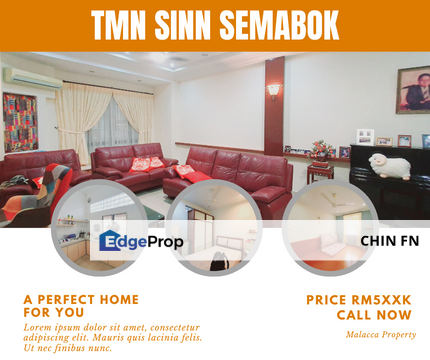 Big Size Fully Renovated 1.5 Teres Freehold Sinn Semabok Ujong Pasir Melaka, Melaka, Melaka Tengah