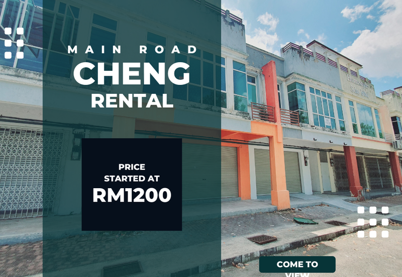 Face Main Road Ground Floor Paya Rumput Utama Cheng Batu Berendam Melaka