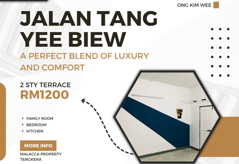 Nice 2 Sty Terrace House Jalan Tang Yee Biew Ong Kim Wee Tengkera